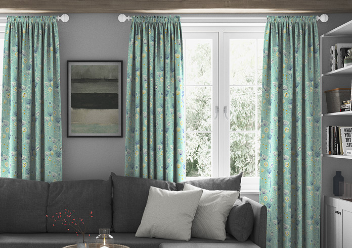 Bergen, Seafoam - Made to Measure Curtains - Image 3